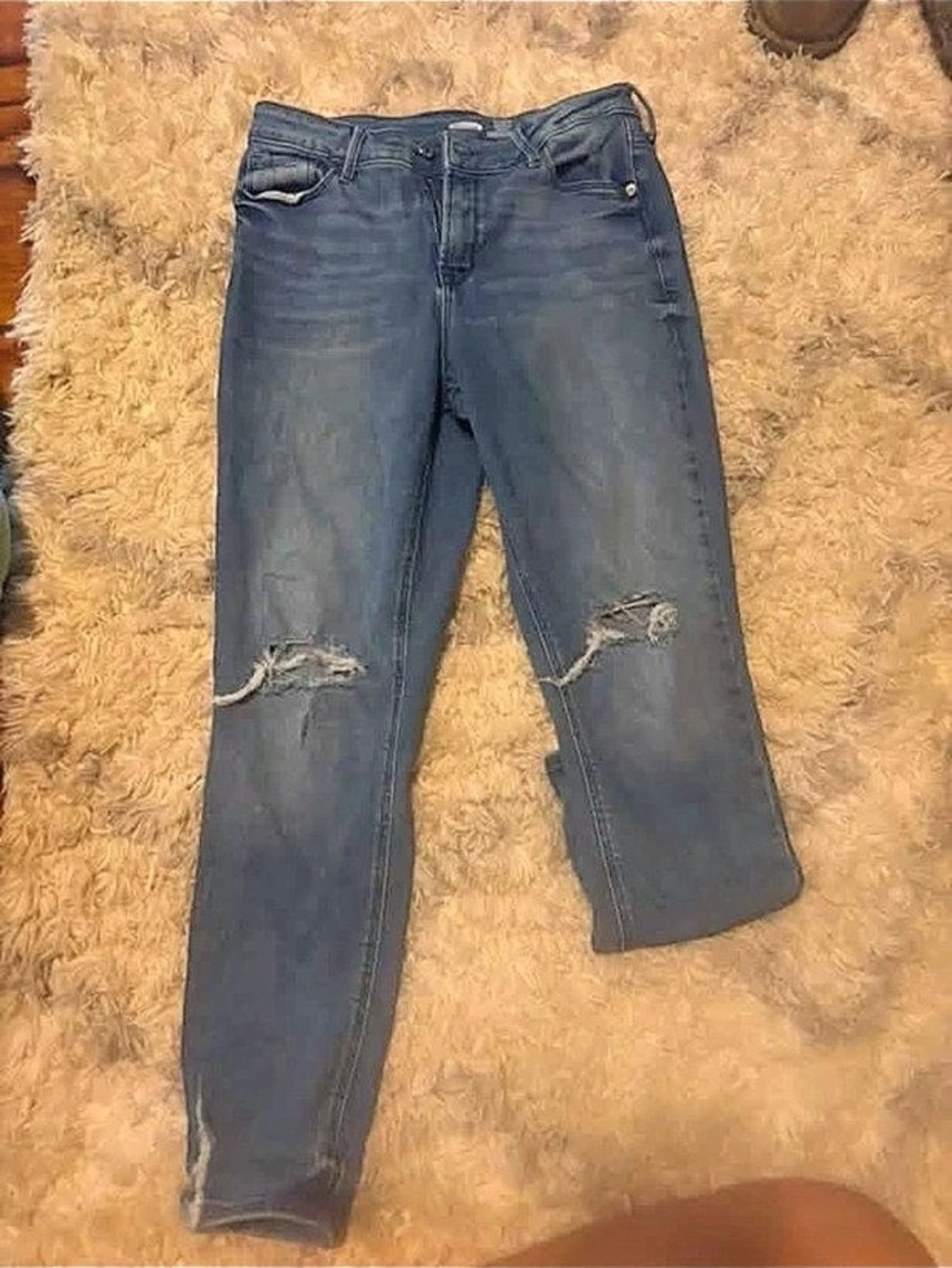 Old Navy Distressed Blue Jeans